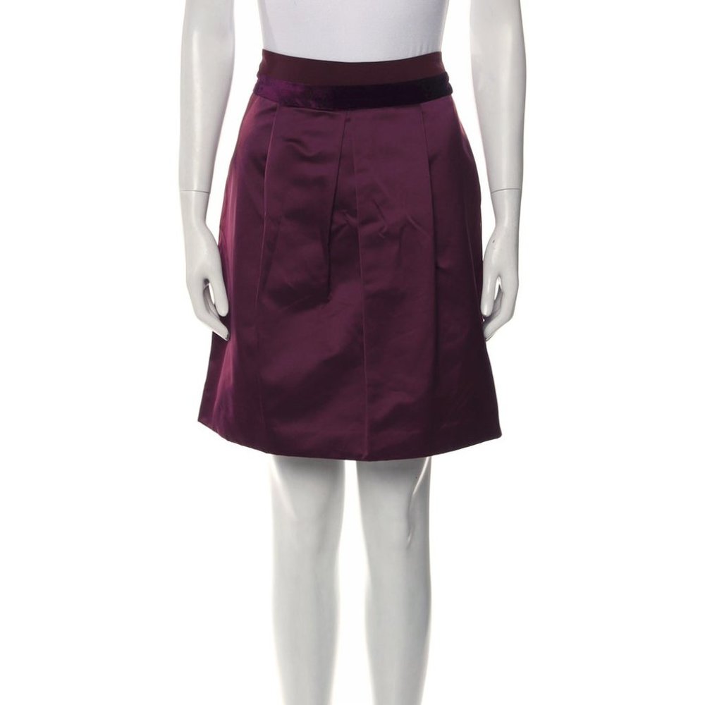IRO knee length maroon skirt